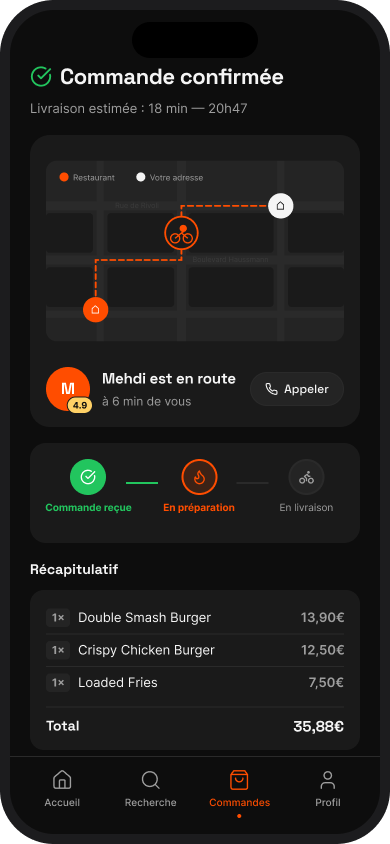 Suivi commande
