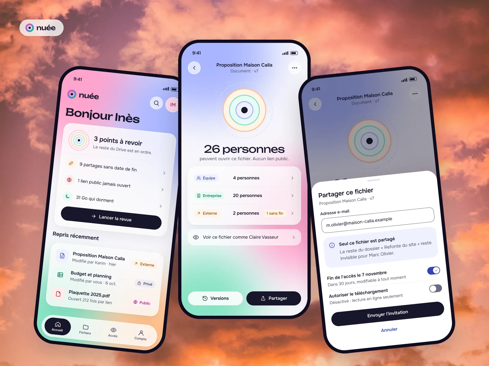 Nuée : le drive sur mobile